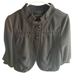 MM Couture by Miss Me Black Textured Blazer Women's Size Small